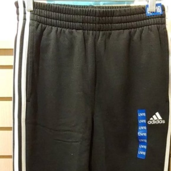 Boys Adidas French Terry Joggers Black - Picture 6 of 7